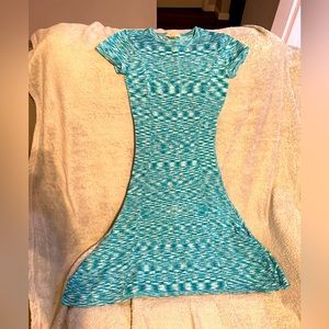 Michael Kors blue midi dress